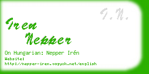 iren nepper business card